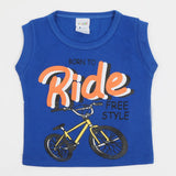 Newborn Boys Sando - Royal Blue, Newborn Boys Shirts & T-Shirts, Chase Value, Chase Value
