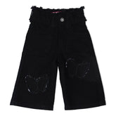 Eminent Girls Wider Leg Denim Capri - Black, Girls Pants & Capri, Eminent, Chase Value