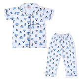 Valuable Girls Half Sleeves Night Suit - Blue, Girls Night Suit, Chase Value, Chase Value