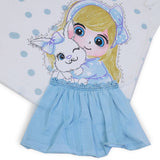 Girls Half Sleeves Suit - Light Blue, Girls Suits, Chase Value, Chase Value