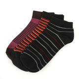 Knit Line Ankle Socks 3Pcs - Multi Color, Men's Socks, Chase Value, Chase Value