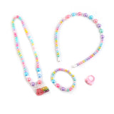 Elegant Beaded Necklace Mala & Bracelet For Girls - Multi Color, Girls Necklace & Chains, Chase Value, Chase Value