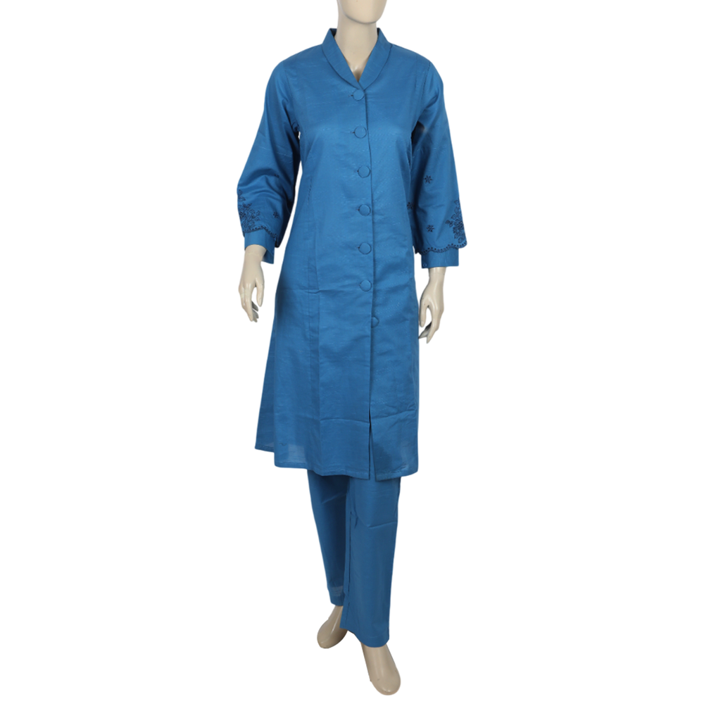 Eminent Women's Embroidered 2 Pcs Suit - Blue, Women Shalwar Suits, Eminent, Chase Value