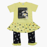 Girls Half Sleeves Suit - Yellow, Girls Suits, Chase Value, Chase Value