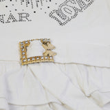 Girls Half Sleeves Skirt Suit - White, Girls Suits, Chase Value, Chase Value