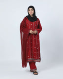Women's Khaddar Embroidered 3Pcs Suit, Women Shalwar Suits, Chase Value, Chase Value