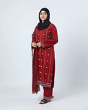 Women's Khaddar Embroidered 3Pcs Suit, Women Shalwar Suits, Chase Value, Chase Value