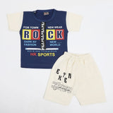 Newborn Boys Half Sleeves Suit - Blue, Newborn Boys Sets & Suits, Chase Value, Chase Value