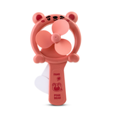 Hand Press Fan Pink Bear, Non Battery Operated Toys, Chase Value, Chase Value