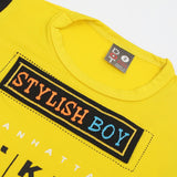 Newborn Boys Half Sleeves Suit - Yellow, Newborn Boys Sets & Suits, Chase Value, Chase Value
