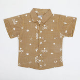 Eminent Newborn Half Sleeves Casual Shirt - Fawn, Newborn Boys Shirts & T-Shirts, Eminent, Chase Value
