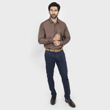 Valuable Men's Formal Shirt - Dark Brown, Men's Shirts, Chase Value, Chase Value