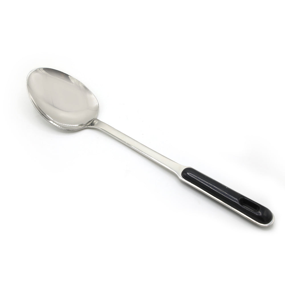 Spoon golchee Steel Black Handle - Silver, Spoons & Forks, Chase Value, Chase Value