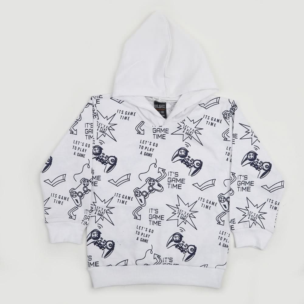 Boys Hoodie T-Shirt - White, Boys Hoodies & Sweat Shirts, Chase Value, Chase Value