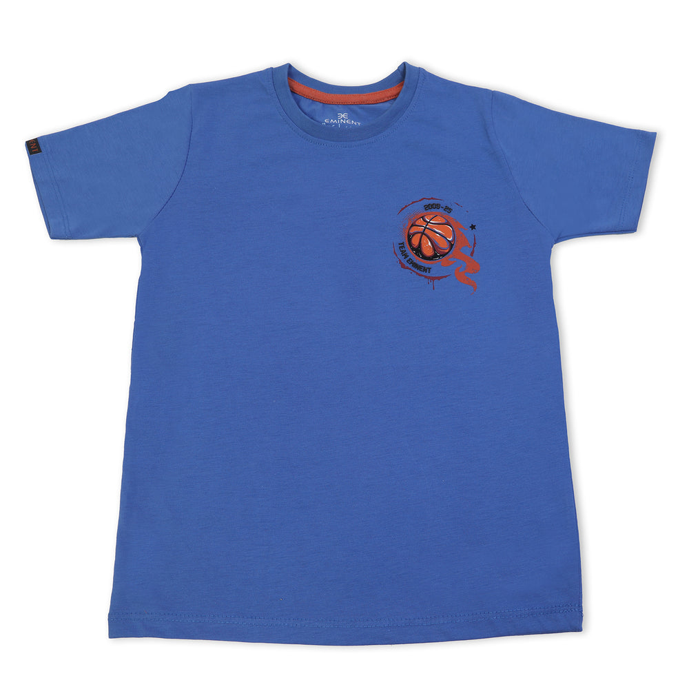 Eminent Boys Half Sleeves T-Shirt - Olympian Blue, Boys T-Shirts, Eminent, Chase Value
