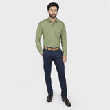 Valuable Men's Formal Shirt - Olive Green, Men's Shirts, Chase Value, Chase Value