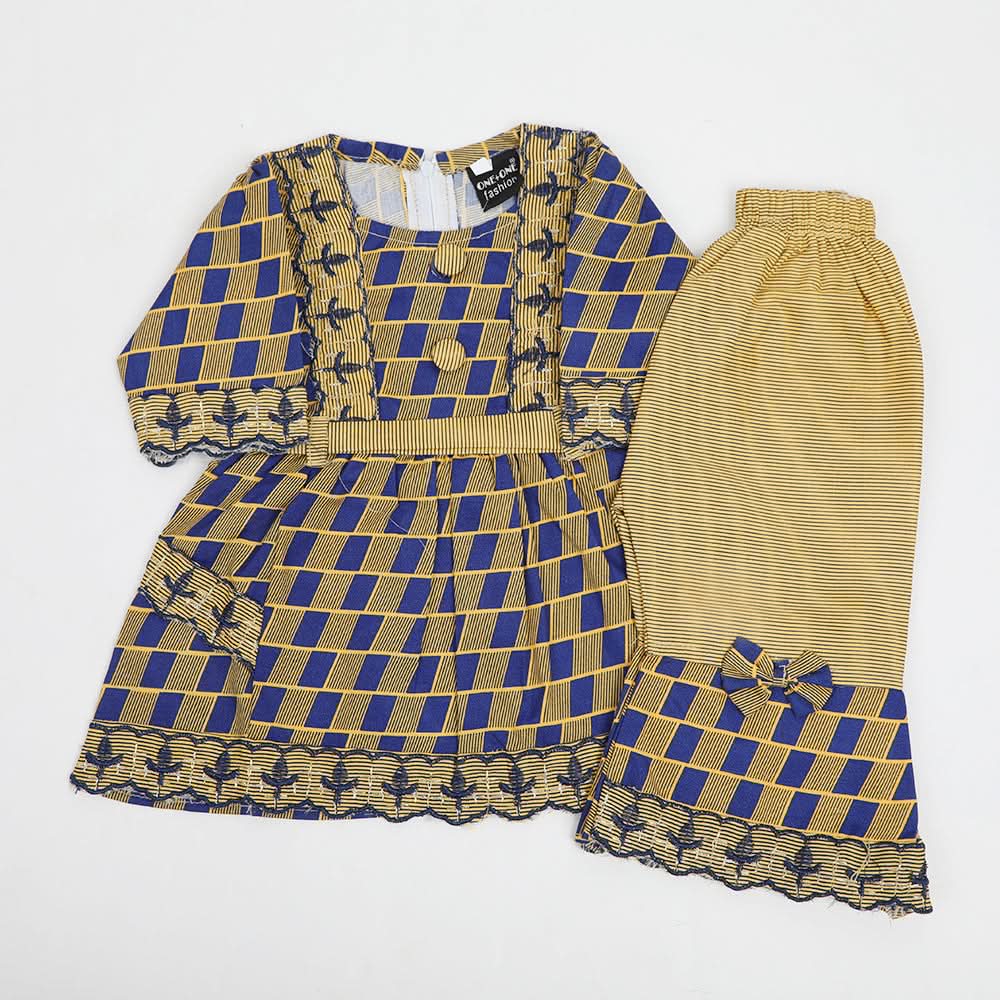 Newborn Girls Suit - Mustard, Newborn Girls Shalwar Suits, Chase Value, Chase Value