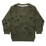 Boys Sweat Shirt - Olive Green, Boys Hoodies & Sweat Shirts, Chase Value, Chase Value
