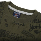 Boys Sweat Shirt - Olive Green, Boys Hoodies & Sweat Shirts, Chase Value, Chase Value