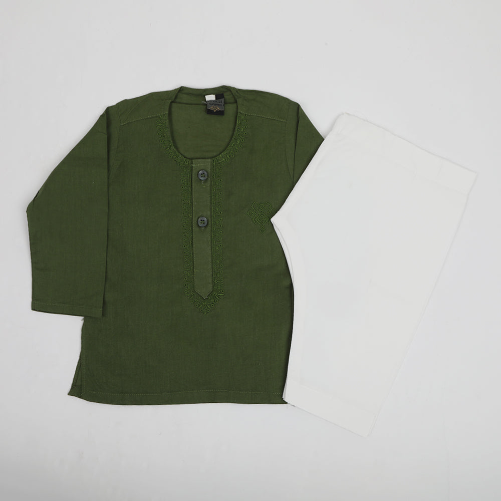 Newborn Boys Shalwar Suit - Green, Newborn Boys Shalwar Suits, Chase Value, Chase Value
