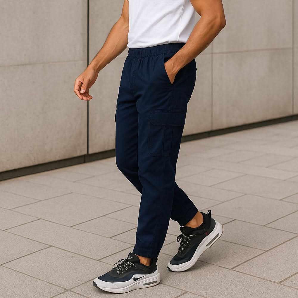 Men's Plain Pajama - Navy Blue, Men's Lowers & Sweatpants, Chase Value, Chase Value