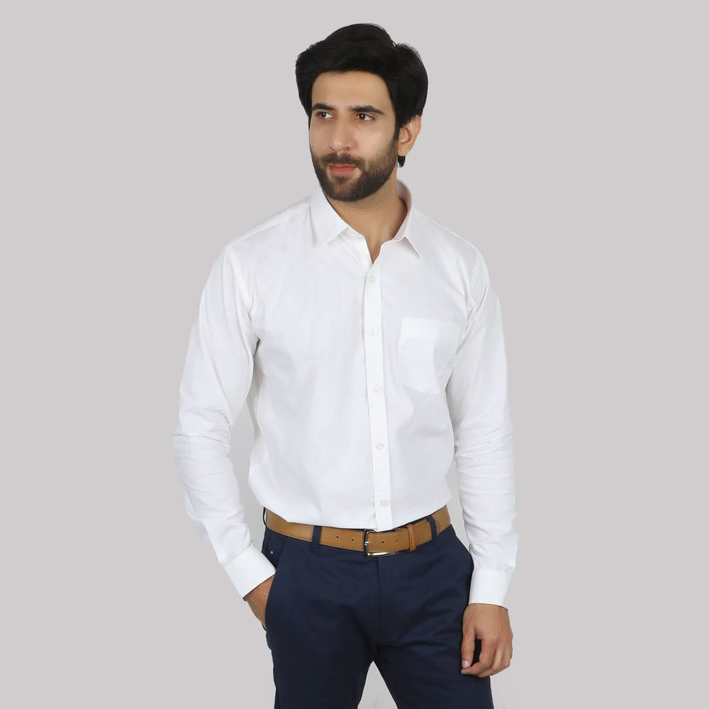 Valuable Men's Formal Shirt - White, Men's Shirts, Chase Value, Chase Value