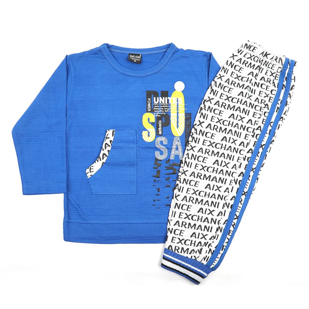 Boys Full Sleeves Suit - Royal Blue, Boys Sets & Suits, Chase Value, Chase Value