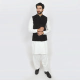 Men's Plain Waistcoat - Black, Men's Waist Coats, Chase Value, Chase Value