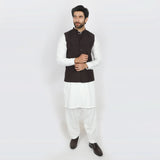 Men's Plain Waistcoat - Dark Brown, Men's Waist Coats, Chase Value, Chase Value