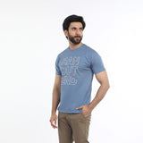 Eminent Men's Half Sleeves Round Neck T-Shirt - Ash Blue, Men's T-Shirts & Polos, Eminent, Chase Value