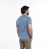 Eminent Men's Half Sleeves Round Neck T-Shirt - Ash Blue, Men's T-Shirts & Polos, Eminent, Chase Value