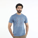Eminent Men's Half Sleeves Round Neck T-Shirt - Ash Blue, Men's T-Shirts & Polos, Eminent, Chase Value
