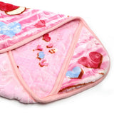 Tiny tots Embossed Hoodie Blanket - Light Purple, Kids Blanket, Chase Value, Chase Value