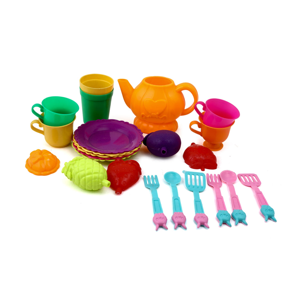 Tea Set - Multi Color, Kids Cosmetic & Kitchen Sets, Chase Value, Chase Value