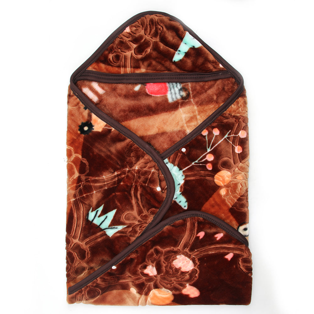 Baby Hoodie Blanket - Brown, Kids Blanket, Chase Value, Chase Value