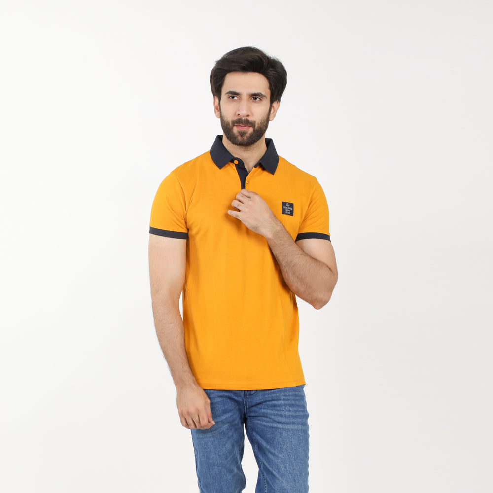 Eminent Men's Half Sleeves Polo T-Shirt - Golden, Men's T-Shirts & Polos, Eminent, Chase Value