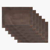 Table Mat Pack of 6 - Brown, Mats, Chase Value, Chase Value