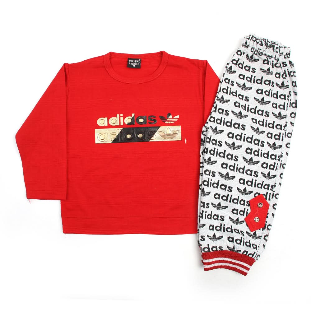 Boys Full Sleeves Suit - Red, Boys Sets & Suits, Chase Value, Chase Value