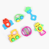 Rattle Box Set Pack of 4 - Multi Color, Newborn Rattles & Toys, Chase Value, Chase Value