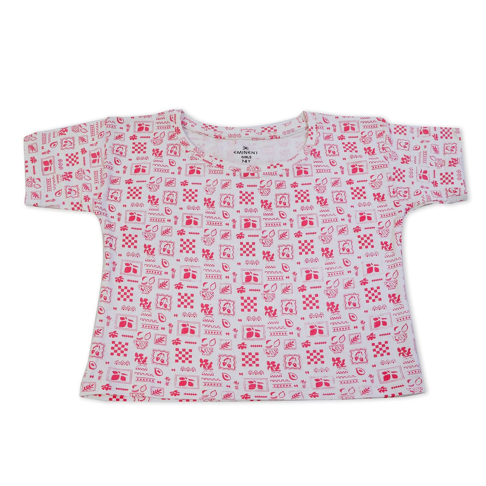 Eminent Girls Half Sleeves T-Shirt - Neon Pink, Girls T-Shirts, Eminent, Chase Value