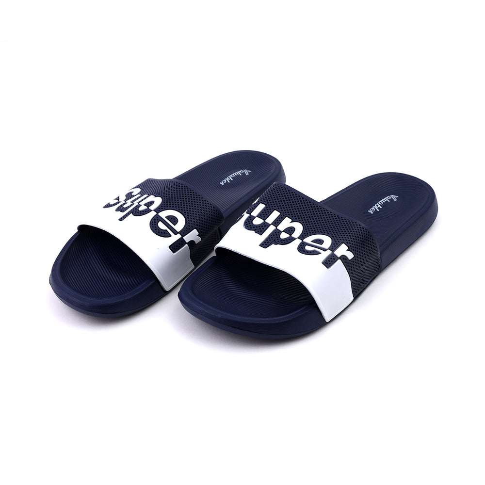 Valuable Open-toe Men's Slider - Navy Blue, Men's Slippers, Chase Value, Chase Value