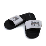 Valuable Open-toe Men's Slider - Black & White, Men's Slippers, Chase Value, Chase Value