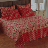 Double Size Bedsheet 5pcs Set - Multi Color, Double Size Bed Sheet, Chase Value, Chase Value