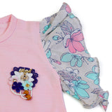 Girls Half Sleeves Skirt Suit - Pink, Girls Suits, Chase Value, Chase Value