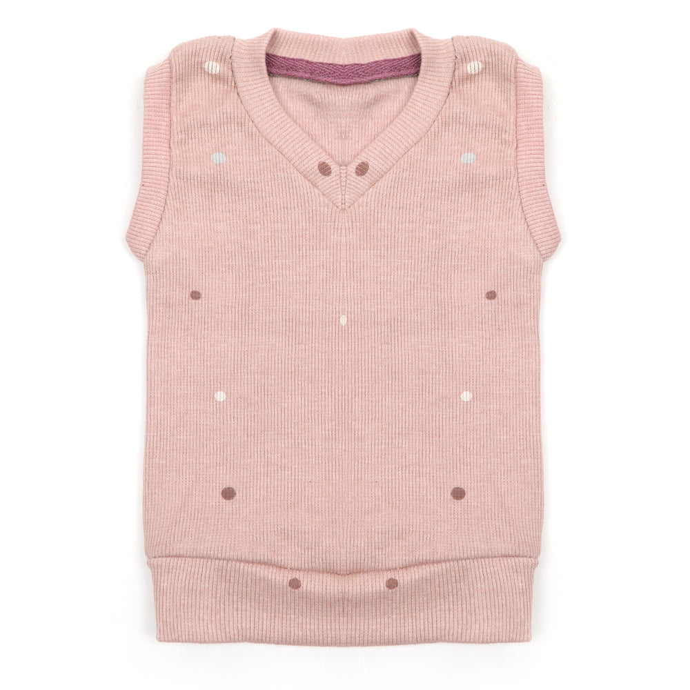 Newborn Girls Sando Sweater - Tea Pink, Newborn Girls Winterwear, Chase Value, Chase Value