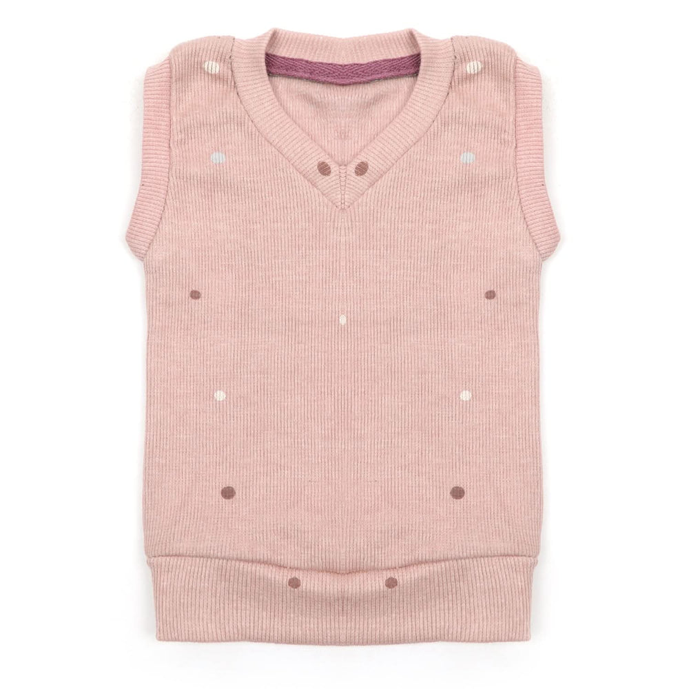 Newborn Girls Sando Sweater - Tea Pink, Newborn Girls Winterwear, Chase Value, Chase Value
