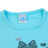 Girls Tight Half Sleeves Suit - Sky Blue, Girls Suits, Chase Value, Chase Value