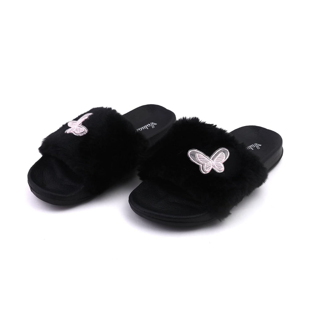 Valuable Women's Open-toe Slider - Black, Women Slippers, Chase Value, Chase Value
