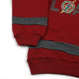 Boys Full Sleeves 2Pcs Suits - Maroon, Boys Sets & Suits, Chase Value, Chase Value