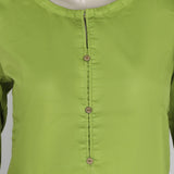Women's Plain Kurti - Light Green, Women Ready Kurtis, Chase Value, Chase Value